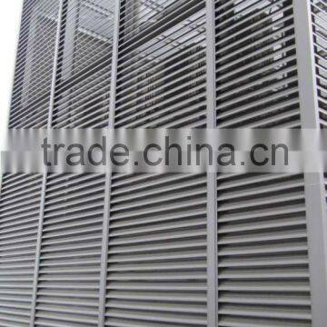 powder white painted aluminum extrusion frame for sunlight screen