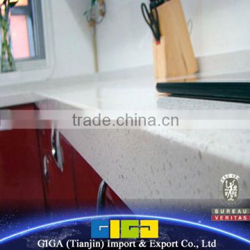 GIGA white sparkle quartz stone countertop