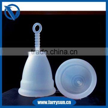 Modern lady's hygiene protection medical grade silicone made menstrual cup