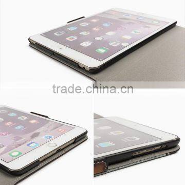 Cowboy Design Jeans/Denim Fabric With Brush-Off Leather Trimming Tablet Case For IPad Air2 OEM/ODM photo-5