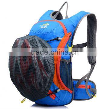 Bicycle Backpack Hydration Backpack With Bladder and Crash Helmet