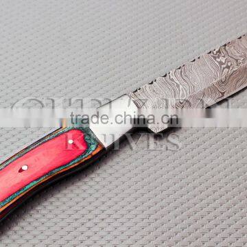 CITIZEN KNIVES, BEAUTIFUL CUSTOM HAND MADE DAMASCUS STEEL HUNTING KNIFE photo-4