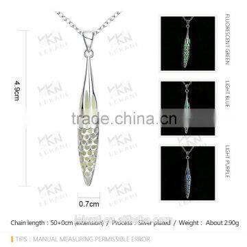 Excellent quality luminous necklace with crystal stone night-shine pendants