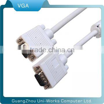 15pin white LCD 3+4 VGA Cable