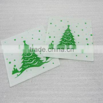 christmas tree design wine glass marker coaster