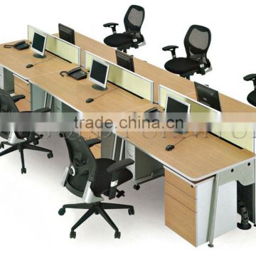 Modern designing Wooden making Office Workstation Cubicles for 6 person ( SZ-WS447)