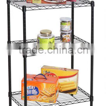 CE compliant black wire shelving