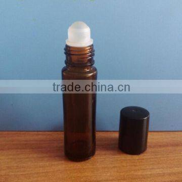 Top Quality 10ml Brown Roll On Glass Bottles With Roller Ball and Black Screw Cap photo-2