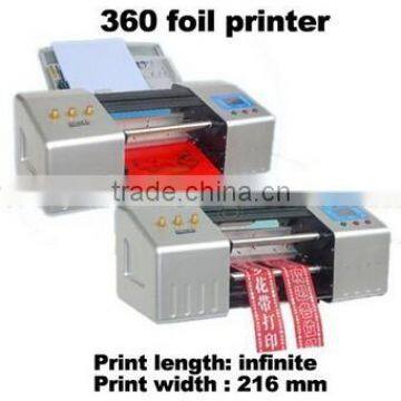 2015 HOT sale hotstamping machine 360 foil printer