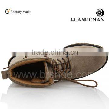 Suede Leather Upper Rubber Bottom Boots Cowboy Boot Casual Style photo-2