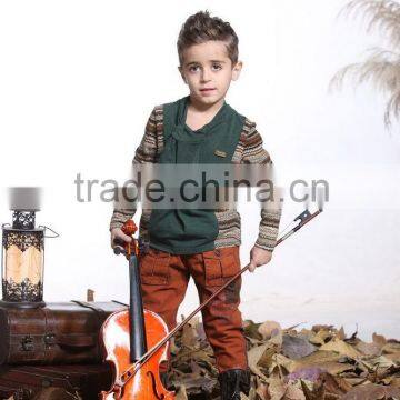 Kids violin prom sweater shirt trousers dress designs/kids apparels suppliers