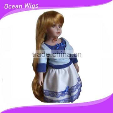 heat resistant fiber doll wig