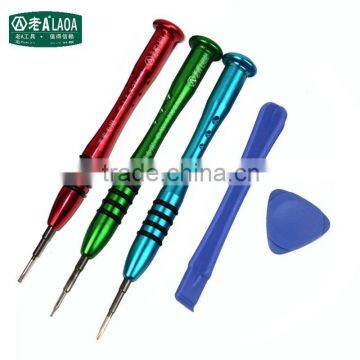 5 in 1 LAOA Mobilphone Cell Phone Repair Professional Tearing Crossed Star Type Slotted Screwdriver Screwdriver Set photo-5