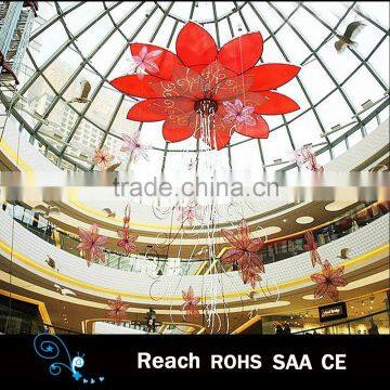 Customize shopping mall lotus flower for atrium decoration