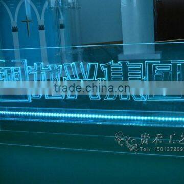 Similar Ice Engraving Crafts Immit Wine Podium,news Conference Podium,clear Acrylic Podium photo-5