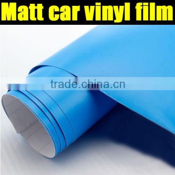 matt blue car vinyl film for super quality with air free bubbles