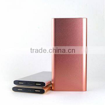 Factory price high quality oem metal dual ports super slim power bank                        
                                                Quality Choice