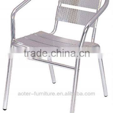 Simple type aluminum stacking chair