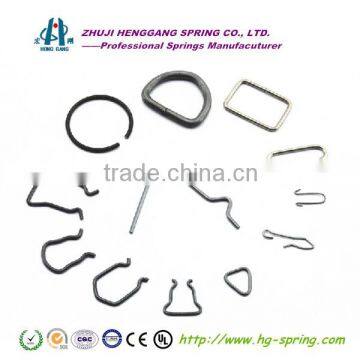Metal wire clip springs