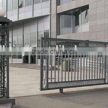 wrought iron automatic sliding metal gate design