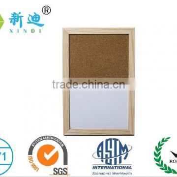 wooden frame pins and magnet writing board/sandy-whiteboard