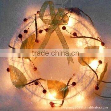 Christmas rings with light decoration