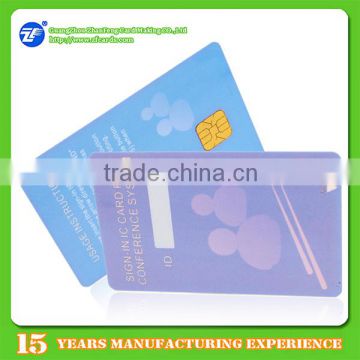 Guangzhou plastic contact chip card sle5528