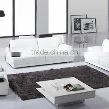 2013 Hot Sale French Sofa 1+2+3 modern design Top Grain leather Sectiona Sofa with armchair A317-2B