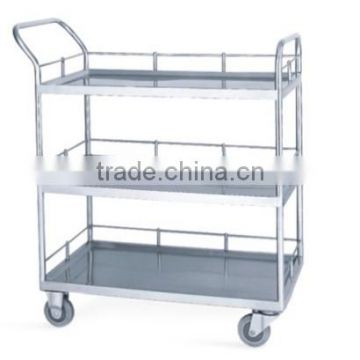 Metal Chrome Wire Bin Shelving Trolley