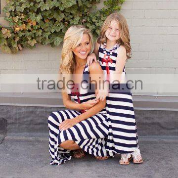 2015 Factory Made Long Sleeve Mom Love me Fashion Design of Baby Girls Long Dress and Mother and Children Maxi Dress photo-3