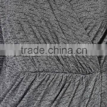 Best Selling Girls Wholesale Plus Size Jersey Wrap Dress Grey Marl photo-4