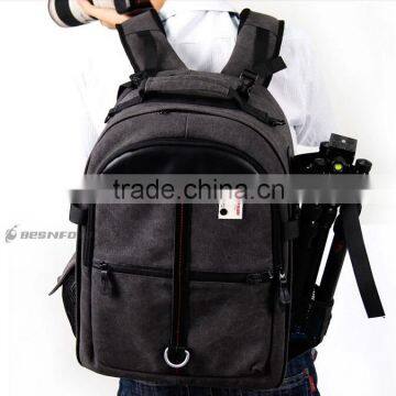 2016 Ergonomic Design High Quality Professional Camera Bag Backpack Canvas Laptop Bag photo-3