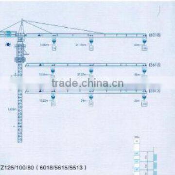 construction type Hot sale and high quality QTZ80(5513) Tower Crane