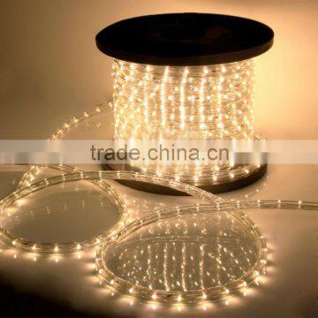 CE ROHS approve copper wire Round submersible led rope lights