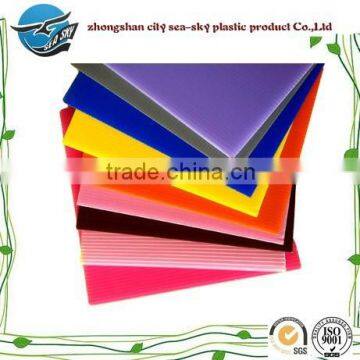 2-12mm different thickness pp hollow board,correx sheet,pp material sheet