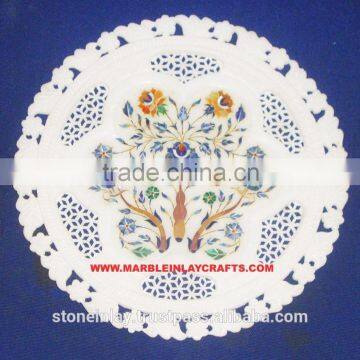 Beautiful Marble Inlay Plate