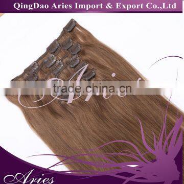 High quality factory direct wholesale Brazilian remy human hair clip in hair extension cheap price