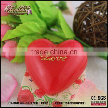 the most popular romantic heart shape decorative wedding candle