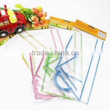 Factory Sale 30cm StationeryTriangle Protractor Ruler Set In Stock