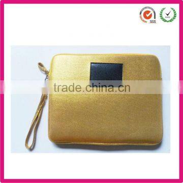 2013 hot fashion gold custom neoprene laptop bag (factory)