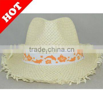 straw hat, men's hat , cow boy style