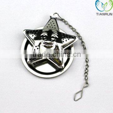 New Design Popular Cute Gift Stainless Steel Star Shape Tea Infuser