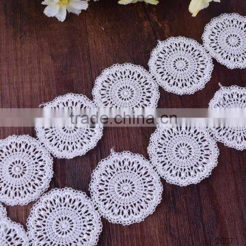 italian white embroidery lace trim fabric