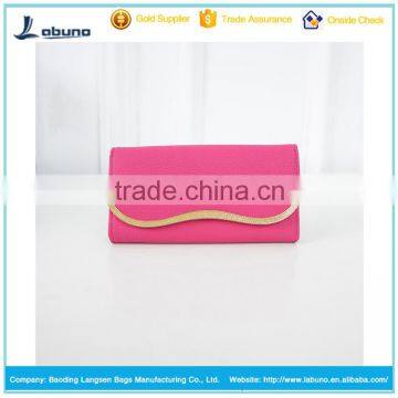 factory wholesale candy color women wallet leather purse