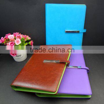 top quality pu fashion 6 rings binder b5 notebook