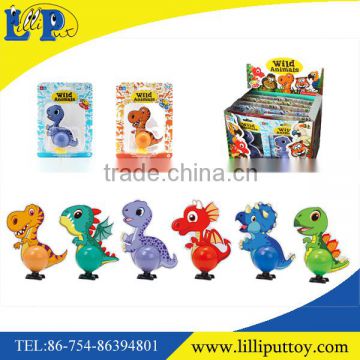 Wind up animal colorful walking EVA dinosaur toy