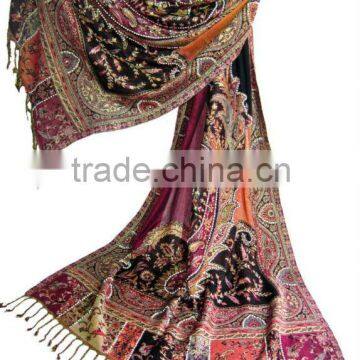 Viscose fashion beaded scarf