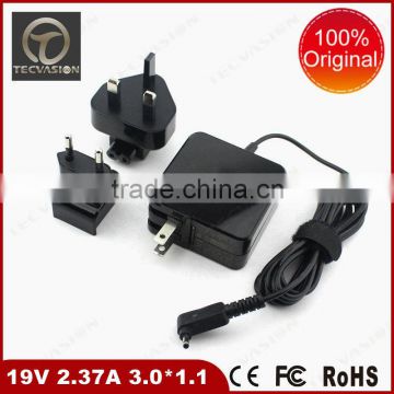 factory direct sales tablet charger 19V 2.37A for asus eu plug charger