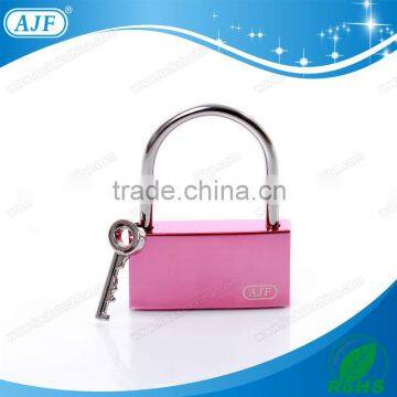 2016 Best Choice New Style High Quality Pink Square Love Lock With Key photo-2