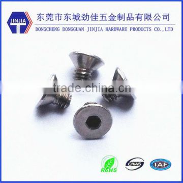 m5*6 stainless steel countersunk miniature hex screw